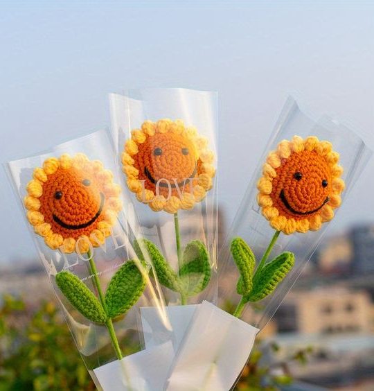 Bó hoa hướng dương mặt cười 1 bông
