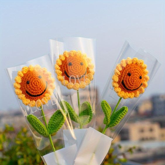 Bó hoa hướng dương mặt cười 1 bông